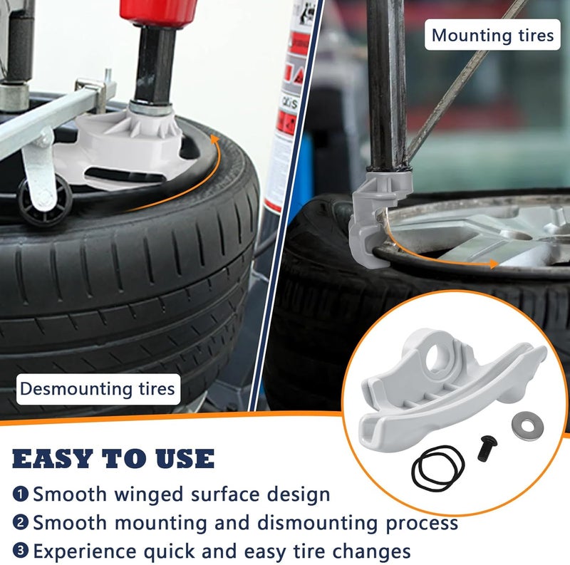IWIWE Replacement for Coats Tire Machine Duck Head/Duck Bill – Part# 8184432/TC184432, Low Profile Nylon Mount/Demount Kit (Grey 2Pack) - Image 5